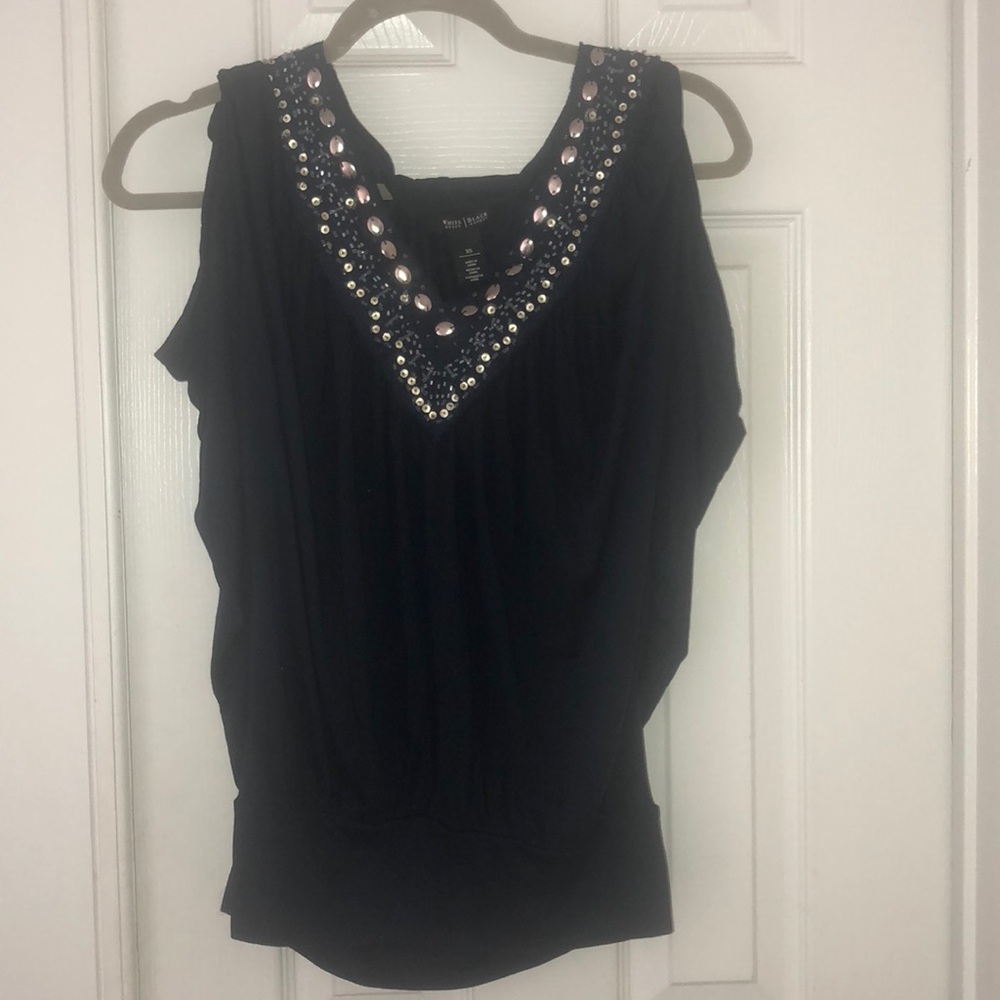 White House Black Market beaded top